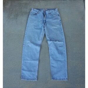 Levi Strauss Signature Jeans Men's Size 36x34 Blue‎ Denim Relaxed Fit Light Wash